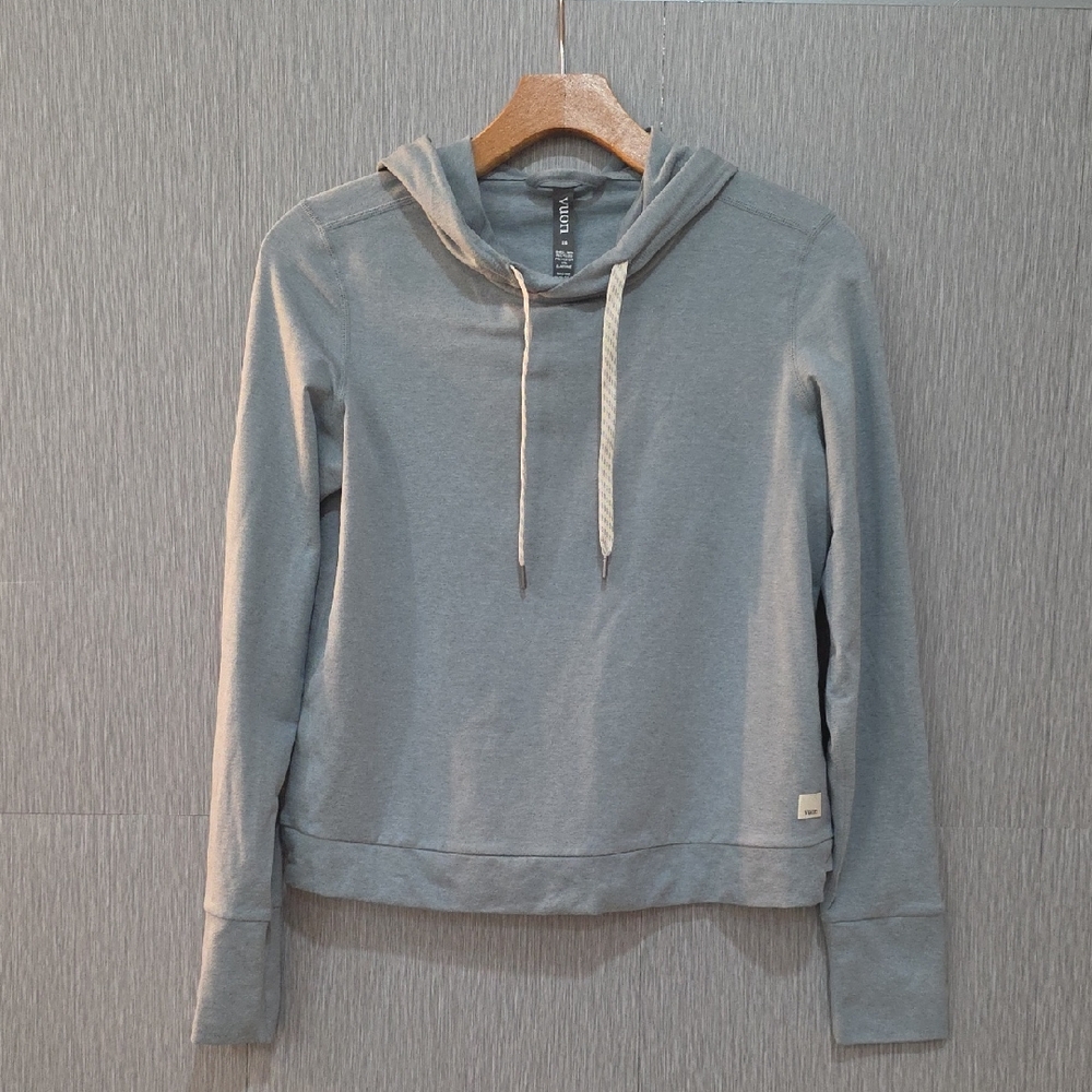 Vuori Halo Essential Hoodie – Light Cloud Heather – XS